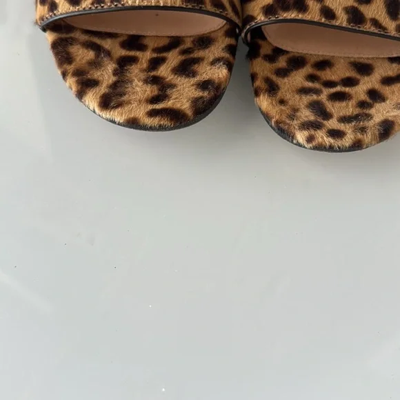 Giavito Rossi Calf Hair Leopard Print Sandals, Sz IT 39 (US 9) - Picture 9 of 9